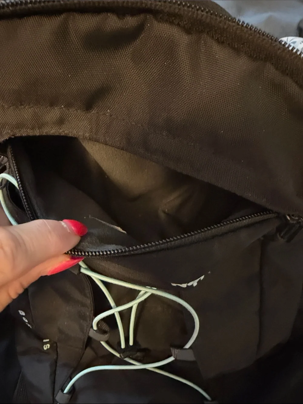 The North Face Borealis Laptop Backpack Black w/ Mint Green Bungee